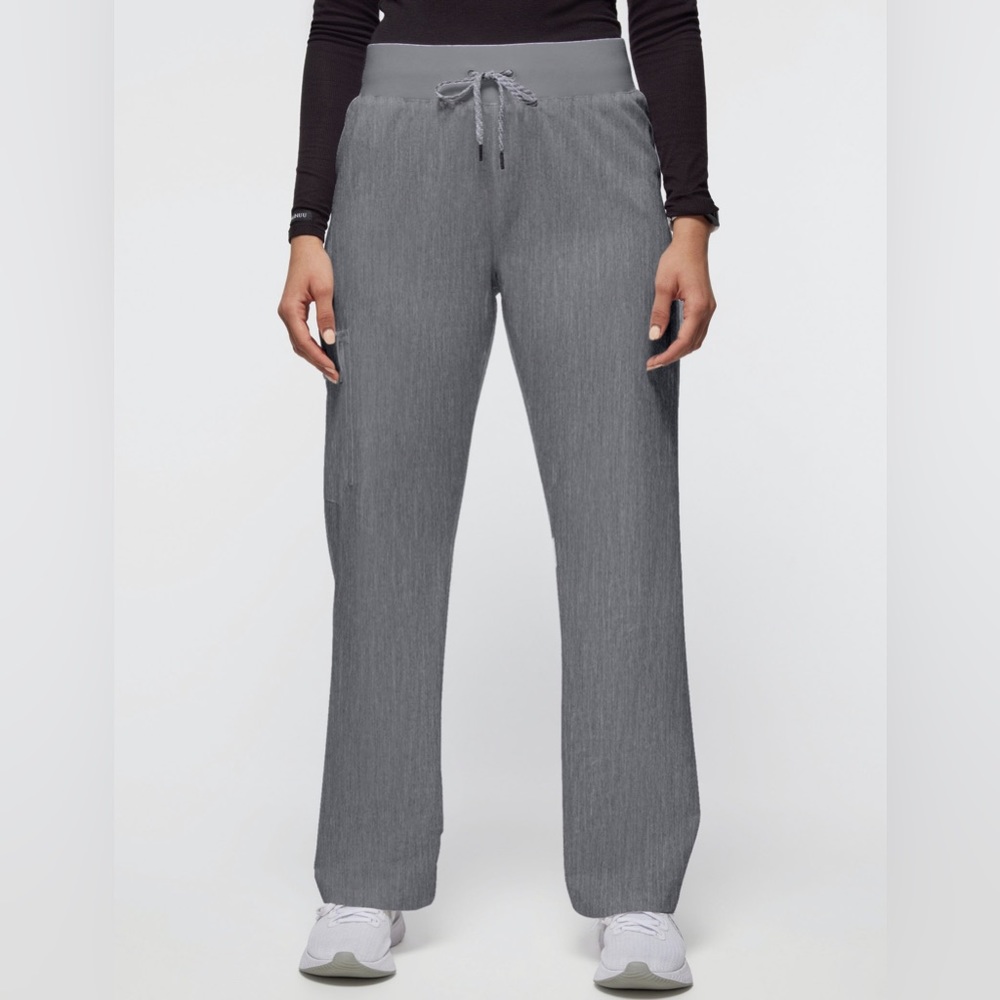 Jaanuu nwt xsp grey 4 pocket scrub pants